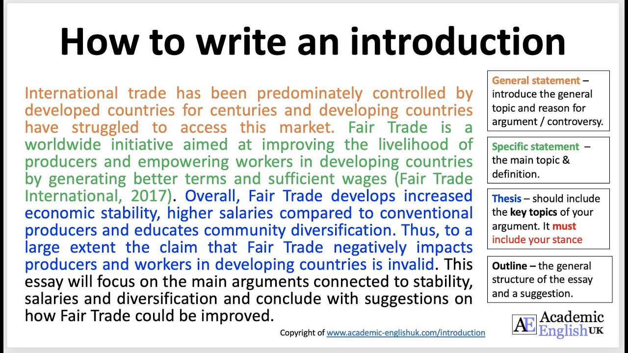 How to Write an Effective Introduction